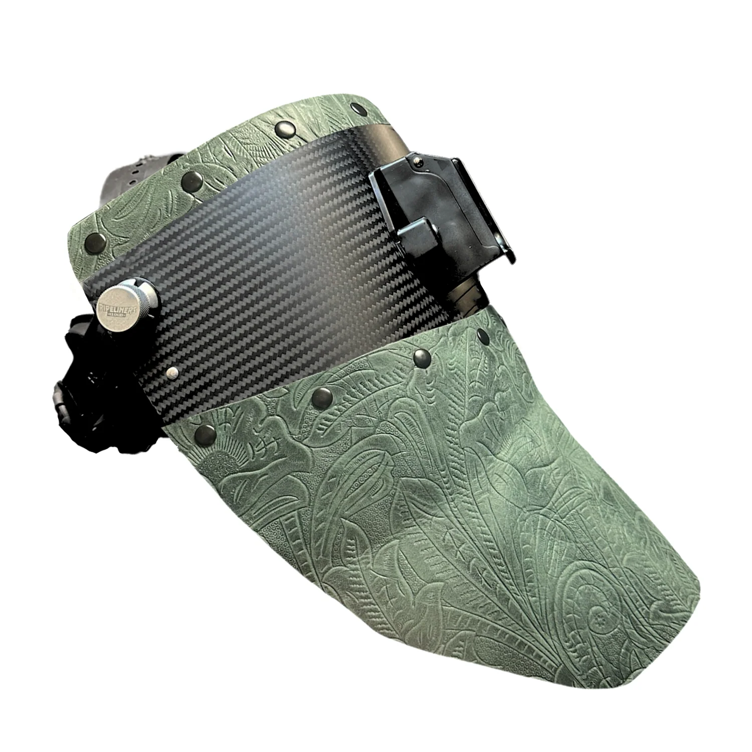Chopped Top & Bottom Carbon Fiber Welding Hood - Image 2