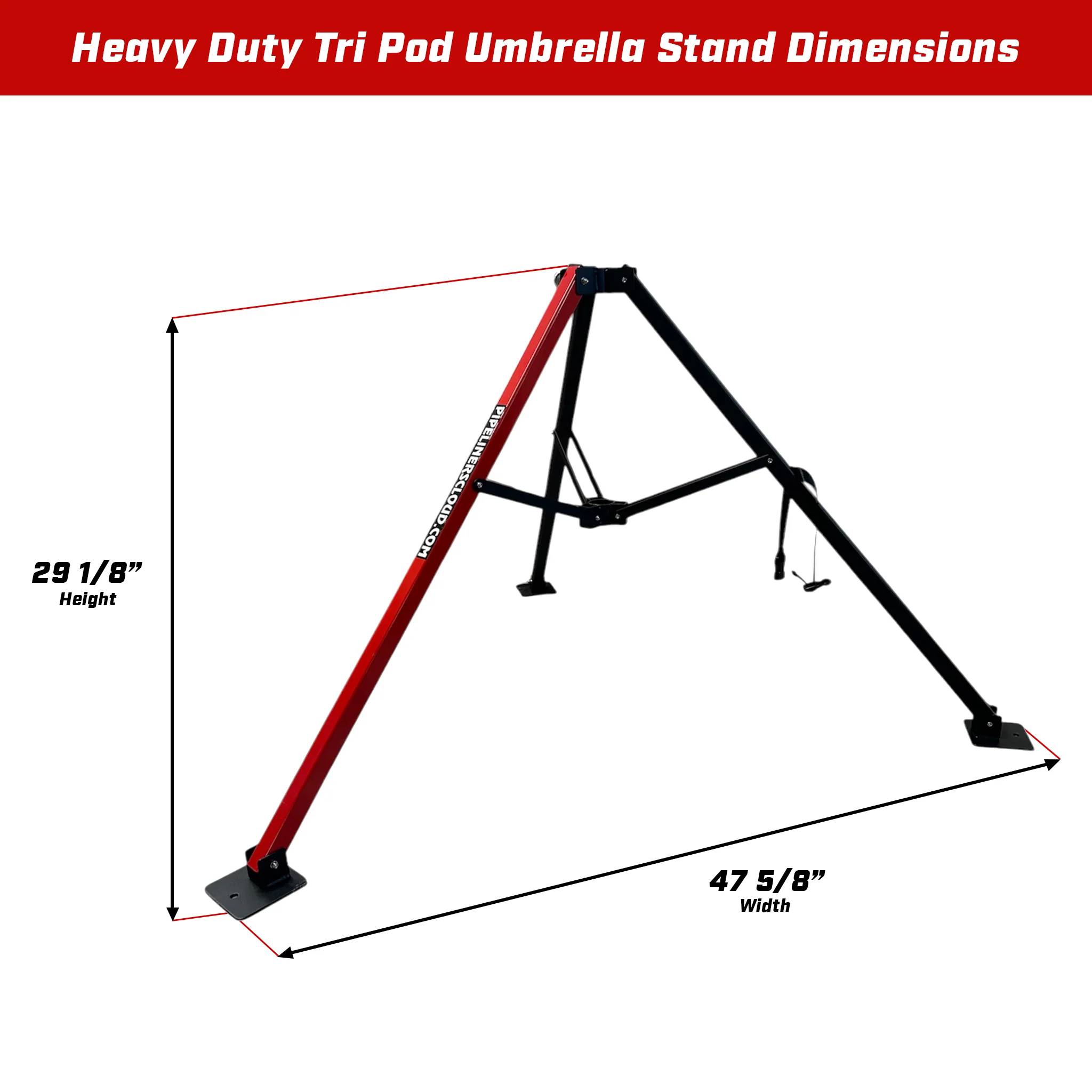 Heavy Duty Tri Pod Welding Umbrella Stand - Image 3